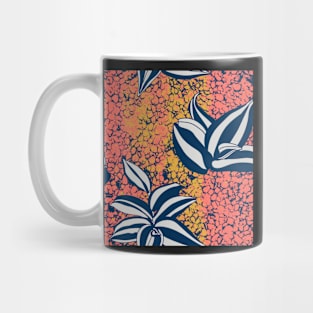 Tradescantia zebrina / Inch plant in coral Mug